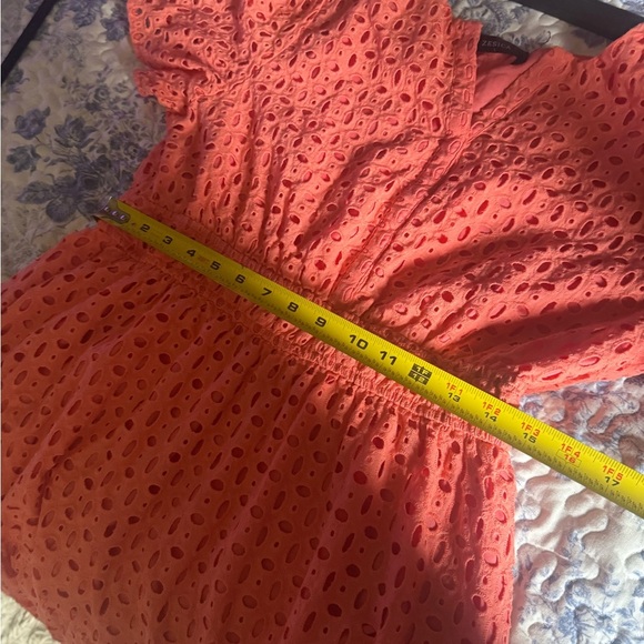 Elegant Coral Lace Maxi Dress - Picture 5 of 7